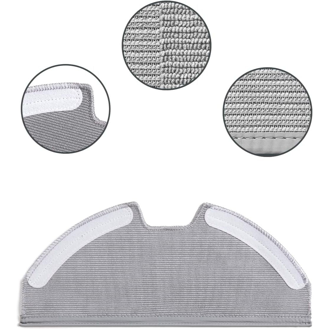 2-Pack Vacuum Mop Replacement Pads, Compatible with eufy X8 Pro Series Robot Vacuums, Washable and Reusable Soft Mopping Pad Parts Accessories - Image 2