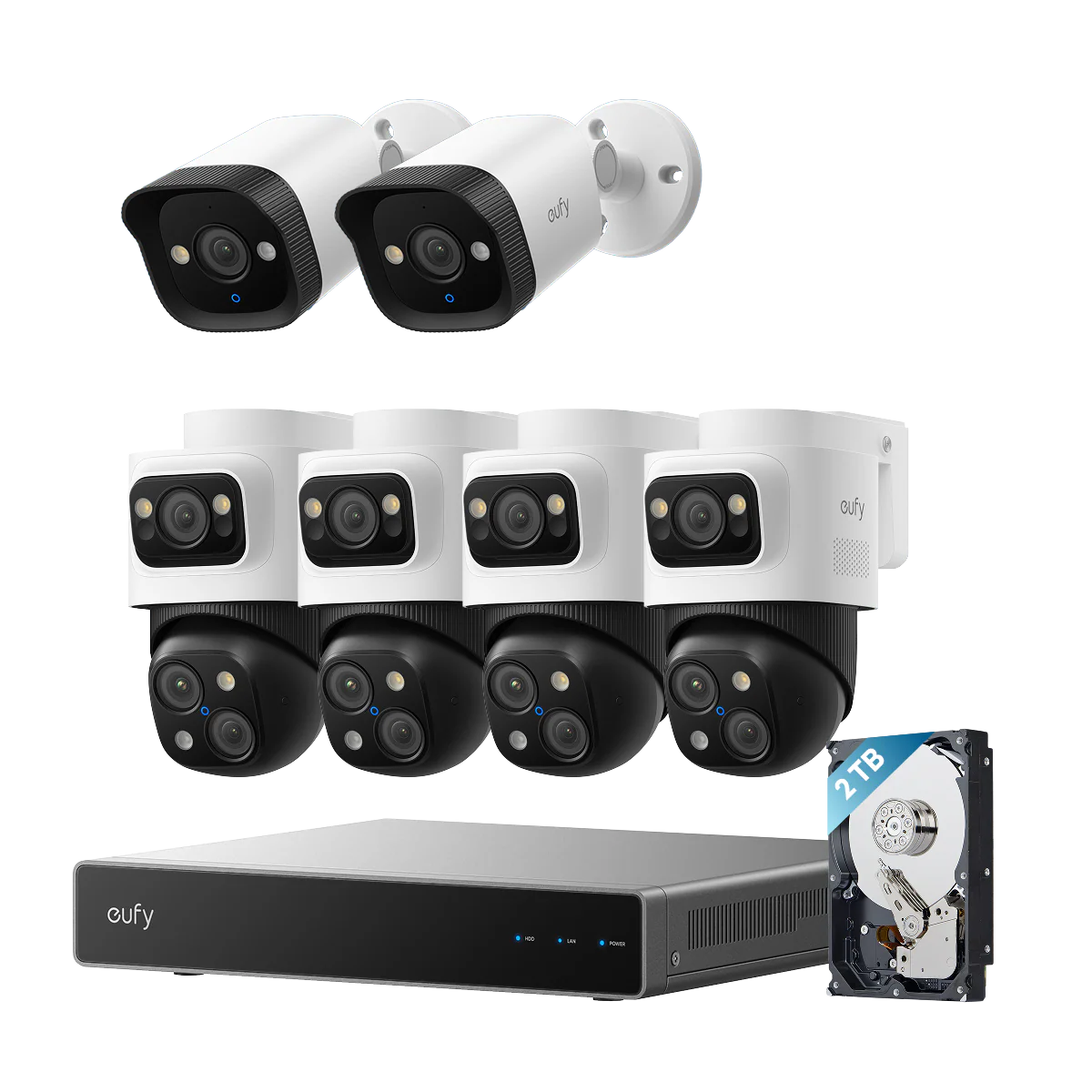 eufy PoE NVR Security System S4 Max + 2 Bullet Cameras - Image 2