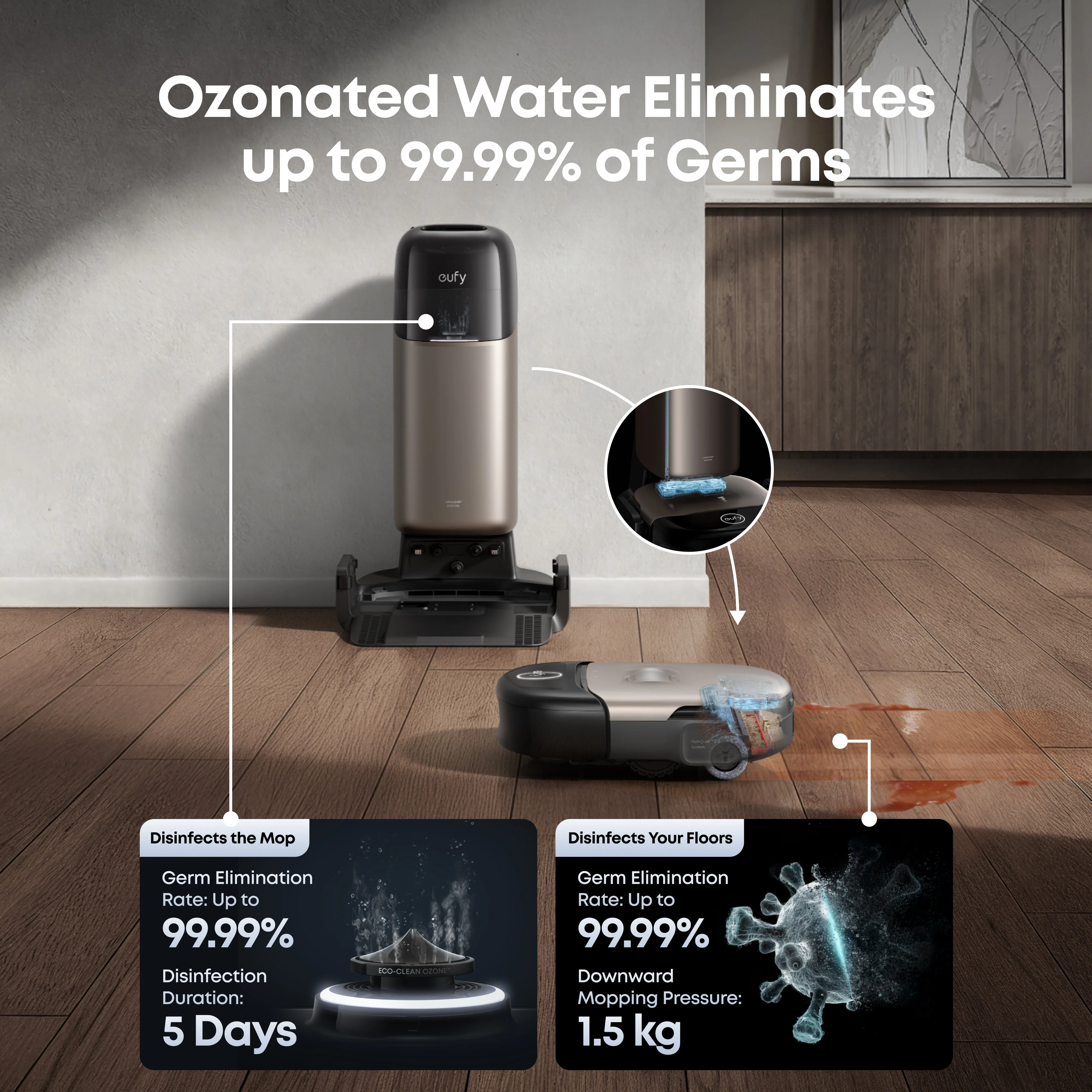 eufy Omni S2 Robot Vacuum and Mop with security camera S350 4K UHD Indoor Camera - Image 9