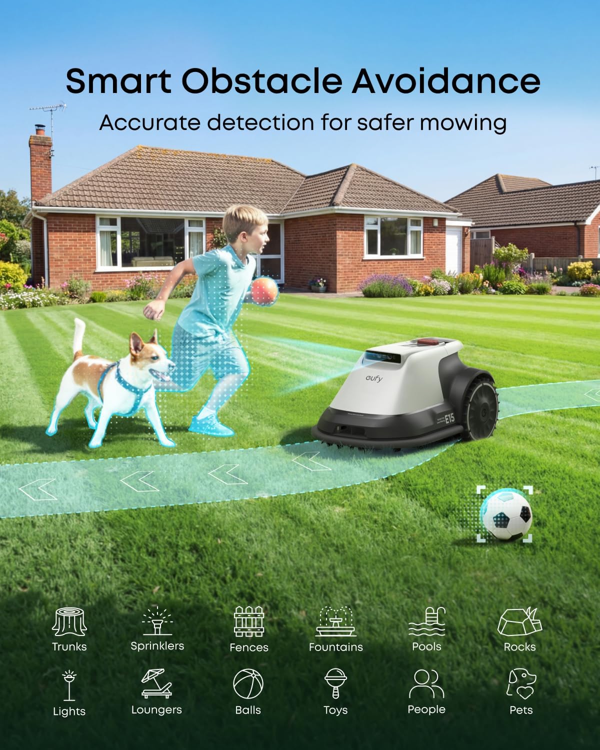 eufy Robot Lawn Mower E15 + SoloCam S340 Bundle - Image 5