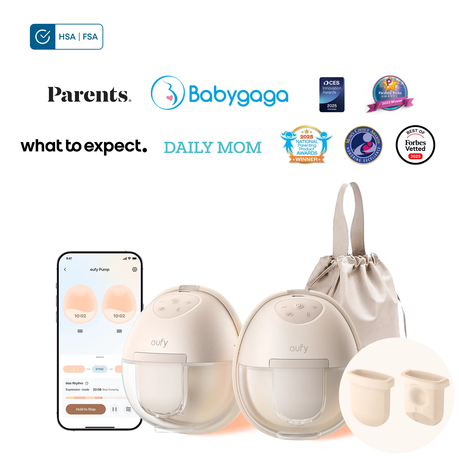 eufy Breast Pump S1 & Diaphragm (2-Pack)