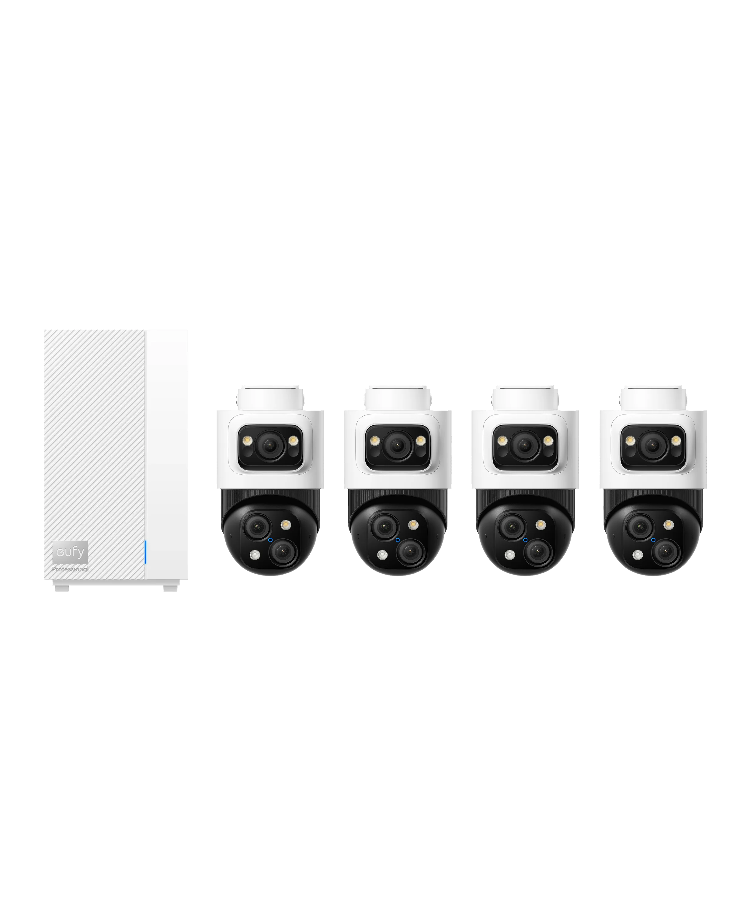 eufy PTZ-Bullet PoE Cam S4 4-Pack and HomeBase™ Professional S1 Bundle