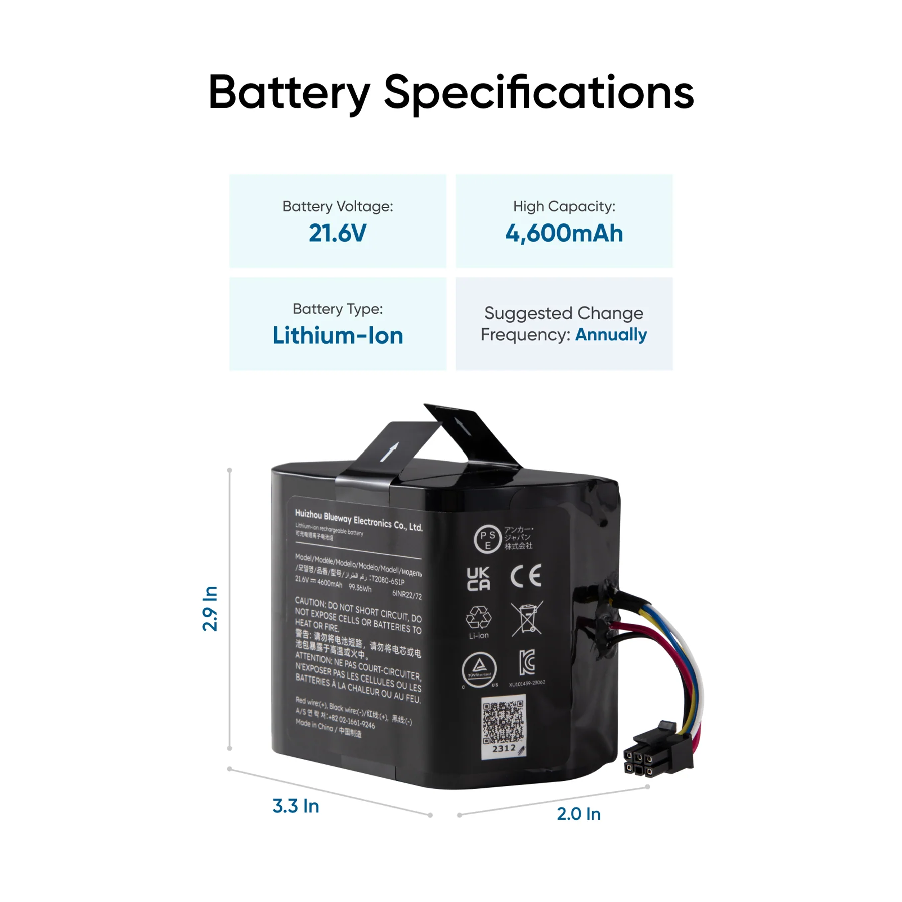 EUFY S1 PRO REPLACEMENT BATTERY - Image 4