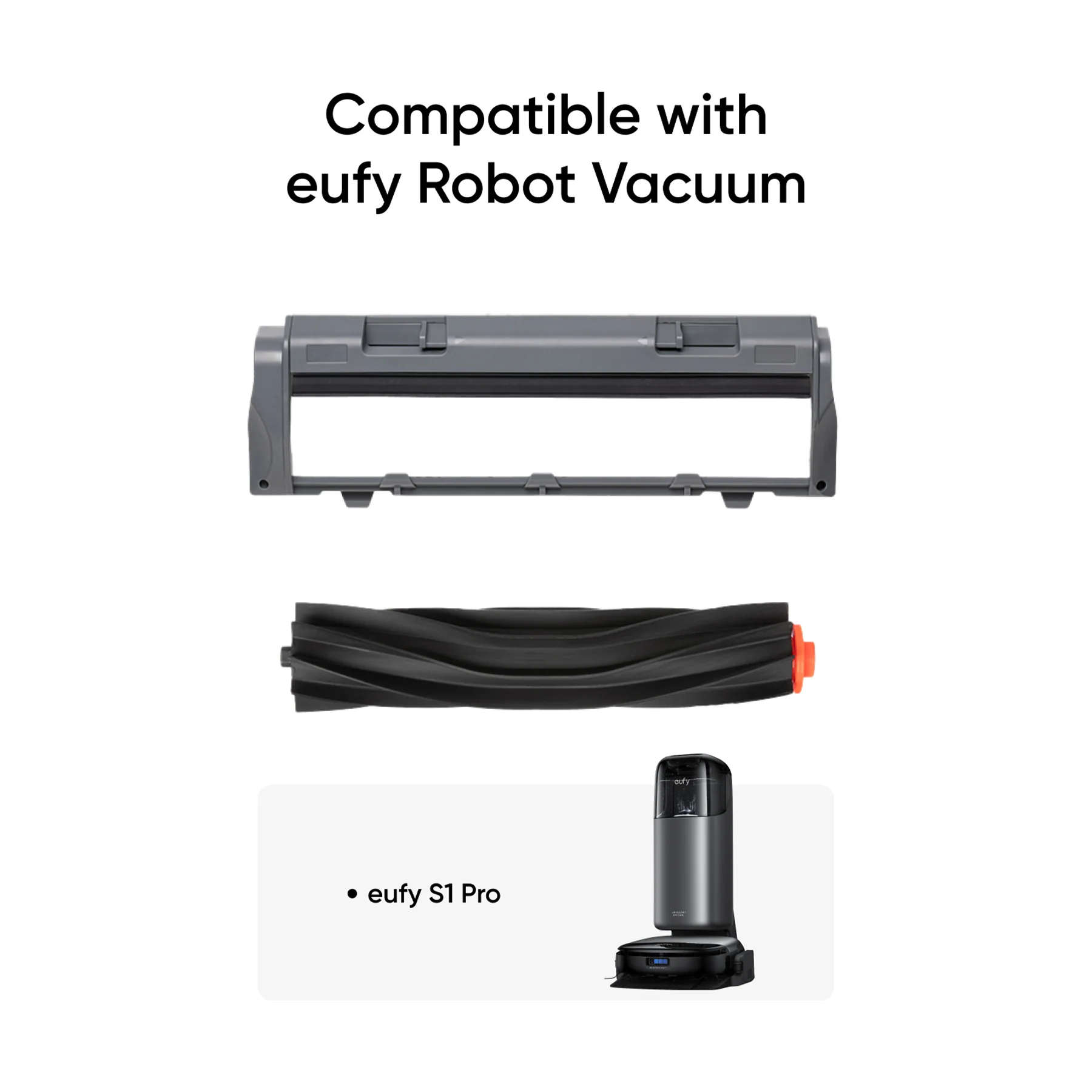 EUFY S1 PRO REPLACEMENT ROLLING BRUSH AND BRUSH GUARD SET X1 - Image 2